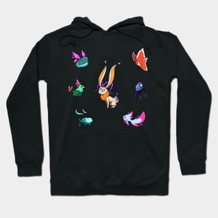 fer.al Jackalope and Picken with friends Hoodie